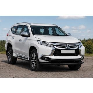 Etusuoja ST016 Black (ruostumaton teräs) Mitsubishi Pajero Sport 2015– kuva 1