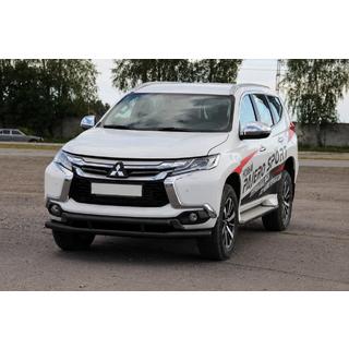 Etusuoja ST016 Black (ruostumaton teräs) Mitsubishi Pajero Sport 2015– kuva 2