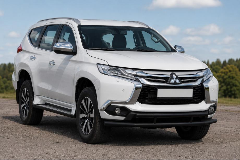 Mitsubishi Pajero Sport 2015– Etusuoja ST016 Black (ruostumaton teräs) Image