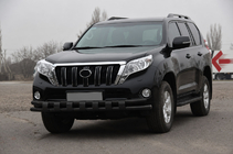 Toyota Land Cruiser Prado 150 2009–2023 Etusuojakaari ST016-2 Black (ruostumaton teräs) kuva 2