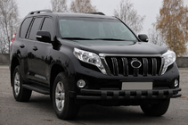 Toyota Land Cruiser Prado 150 2009–2023 Etusuojakaari ST016-2 Black (ruostumaton teräs) kuva 3