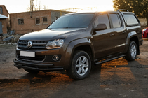 Volkswagen Amarok 2010–2022 Karjapuskuri ST018-2 Black (ruostumaton teräs) kuva 3