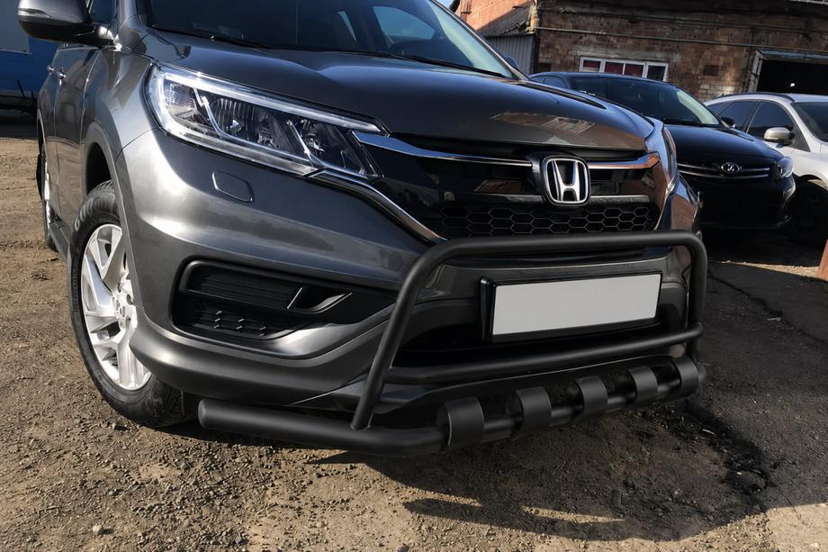 Honda CRV 2012–2016 Etupuskuri-/keulaputki WT003-ST-V2 Black (ruostumaton teräs) Image