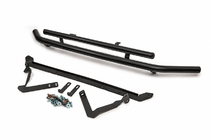 Volkswagen Caddy 2010–2015 Etutuplaputkipuskurirauta 60/48 mm, musta (ruostumaton teräs) kuva 2