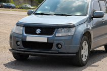 Suzuki Grand Vitara 2005–2017 Etuosan tuplaputkinen karjapuskuri 60/42 mm musta (ruostumaton teräs) kuva 2