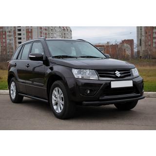 Etuosan tuplaputkinen karjapuskuri 60/42 mm musta (ruostumaton teräs) Suzuki Grand Vitara 2005–2017 kuva 3