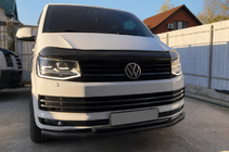 Volkswagen T6 2015–2024 Etuosan tuplaputkinen puskurisuoja ST011 Black (ruostumaton teräs) kuva 1