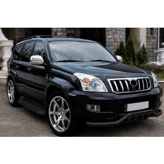 Etuputki ST011 Black (ruostumaton teräs) Toyota Land Cruiser Prado 120 2002–2009