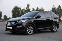 Hyundai Santa Fe 3 2012–2018 Keulakaari ST014 Black (ruostumaton) kuva 2