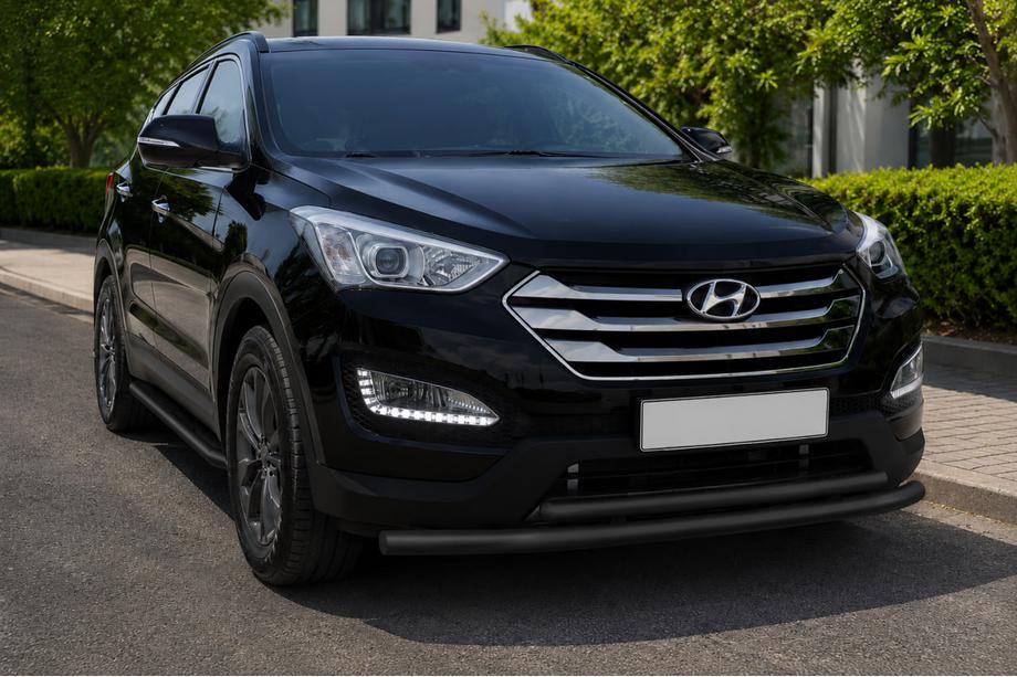 Hyundai Santa Fe 3 2012–2018 Keulakaari ST014 Black (ruostumaton) Image