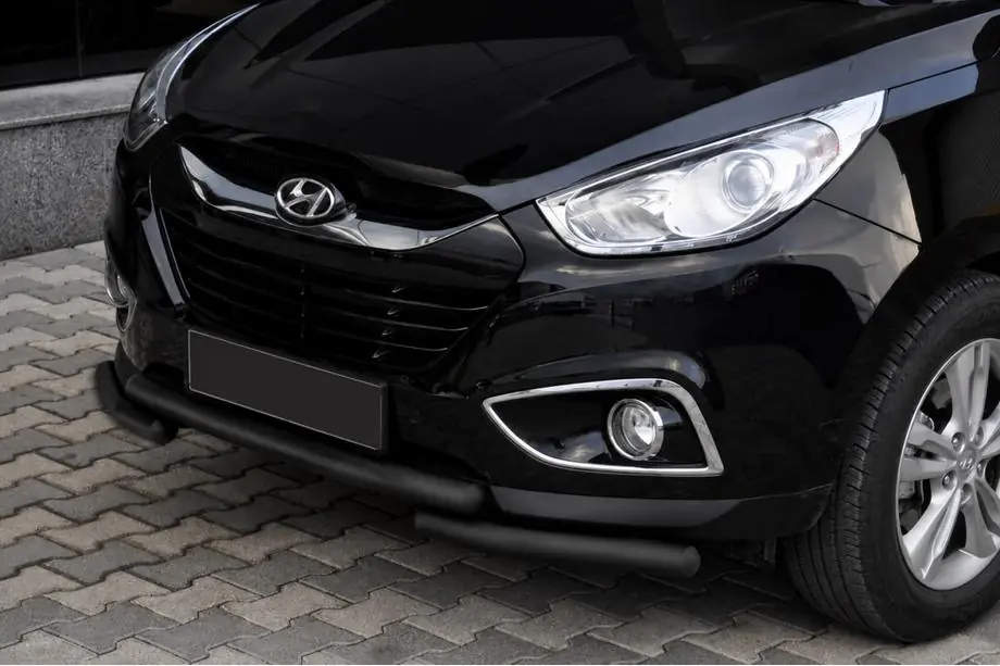 Hyundai IX-35 2010–2015 Etusuojakaari ST014-1 Black (ruostumaton teräs) Image