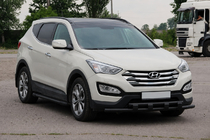 Hyundai Santa Fe 3 2012–2018 Etukaari ST015 Black (ruostumaton teräs) kuva 3