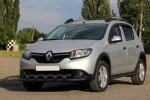 Renault Sandero 2013–2022 Etukaari ST015 Black (ruostumaton teräs) kuva 1