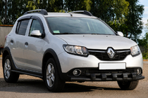 Renault Sandero 2013–2022 Etukaari ST015 Black (ruostumaton teräs) kuva 3