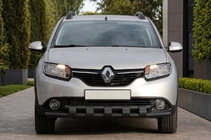 Dacia Sandero 2013–2020 Etukaari ST015 Black (ruostumaton teräs) kuva 2