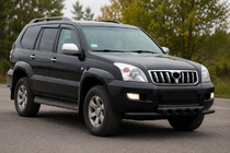 Toyota Land Cruiser Prado 120 2002–2009 Etukaari ST015 Black (ruostumaton teräs) kuva 2