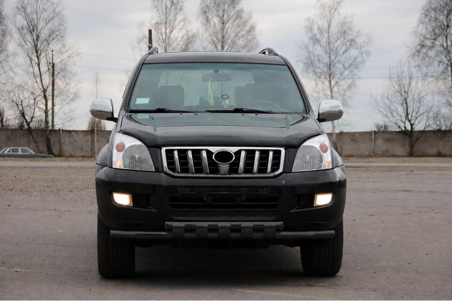 Toyota Land Cruiser Prado 120 2002–2009 Etukaari ST015 Black (ruostumaton teräs) Image