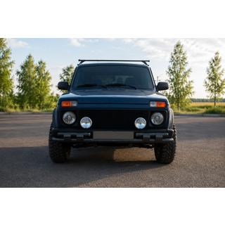 Etukaari ST015 Black (ruostumaton teräs) Lada Niva ja Urban 1977– kuva 1