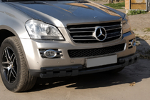 Mercedes GL-sarja X164 2006–2012 Etukaari ST015 Black (ruostumaton teräs) kuva 3
