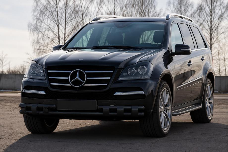 Mercedes GL-sarja X164 2006–2012 Etukaari ST015 Black (ruostumaton teräs) Image