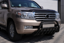 Toyota Land Cruiser 200 2007–2021 Etuputki WT002 Black (ruostumaton teräs) kuva 2