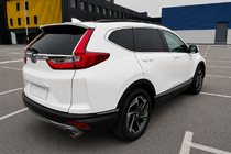 Honda CR-V 2017–2022 Integroidut kattokaiteet, mustat, OEM (alumiini) kuva 3