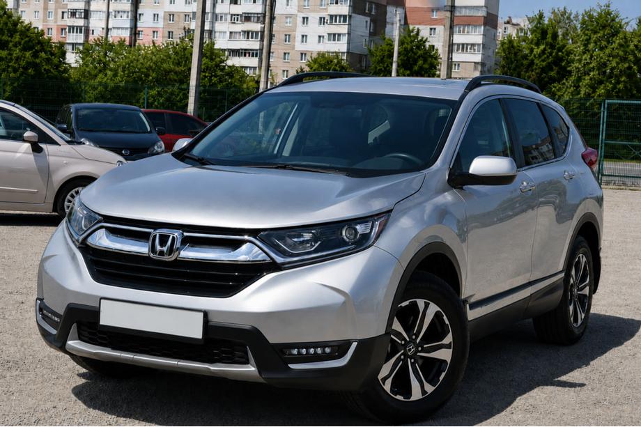 Honda CR-V 2017–2022 Mustat OEM-kattokaiteet (alumiini) Image