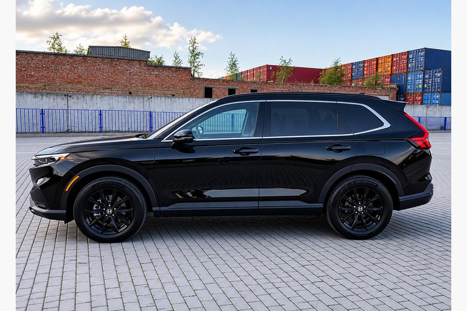 Honda CRV 2022– Integroidut kattokaiteet, mustat OEM (ABS-muovi) Image