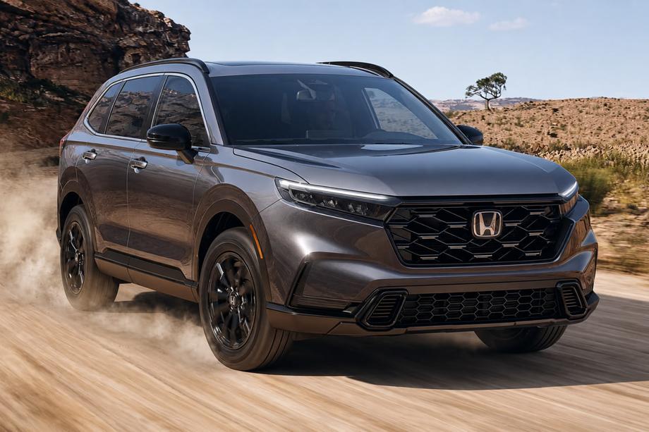 Honda CRV 2022– Integroidut kattokaiteet mustat OEM (ABS-muovi, asennus liimalla) Image