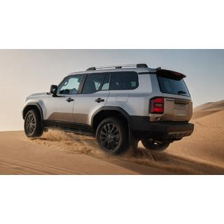Harmaat OEM-kattokaiteet (alumiini) Toyota Land Cruiser Prado 250 2023–