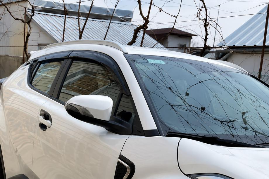 Toyota C-HR 2016–2023 Integroidut kattokaiteet harmaat OEM (ABS-muovi, liimakiinnitys) Image