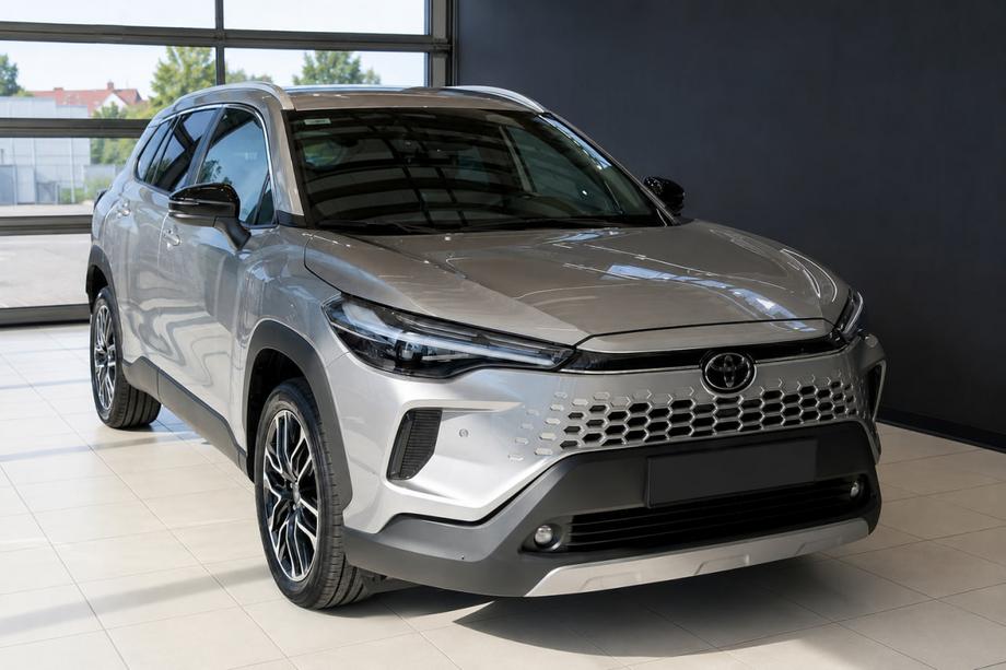 Toyota Corolla Cross 2020– Integroidut kattokaiteet, harmaat OEM (alumiini, liimakiinnitys) Image