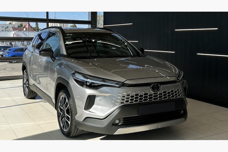 Toyota Corolla Cross 2020– Integroidut kattokaiteet musta OEM (alumiini, liima-asennus) Image