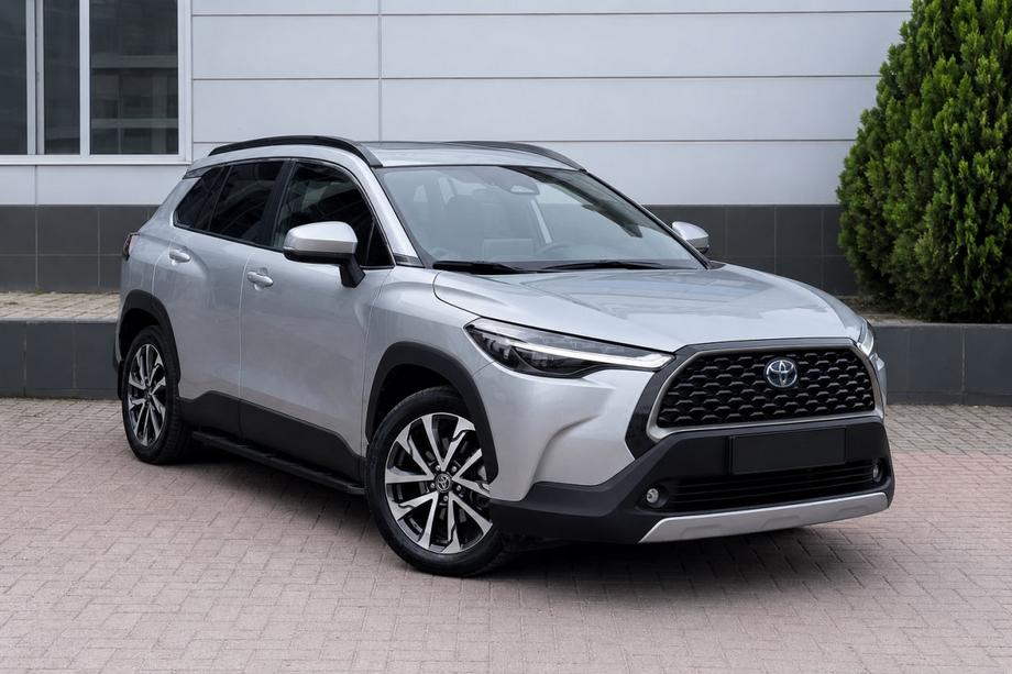 Toyota Corolla Cross 2020– Integroidut kattokaiteet, musta OEM (alumiini) Kuva 1