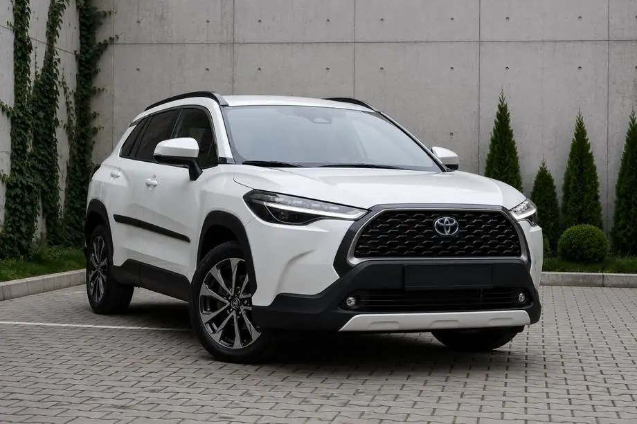 Toyota Corolla Cross 2020– Integroidut kattokaiteet, musta OEM (ABS-muovi, liimakiinnitys) Image