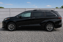 Toyota Sienna 2020– Integroidut kattokaiteet, mustat, OEM (alumiini) kuva 1