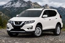 Nissan X-trail T32/Rogue 2014–2021 Integroidut kattokaiteet mustat OEM (X-trail, alumiini, liima-asennus) kuva 1