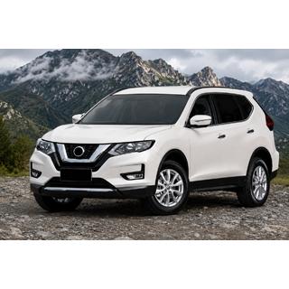 Integroidut kattokaiteet mustat OEM (X-trail, alumiini, liima-asennus) kuva 1