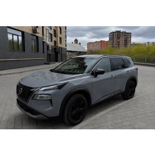 Integroidut kattokaiteet, mustat OEM (ABS-muovi) Nissan X-trail T33/Rogue 2022– kuva 1