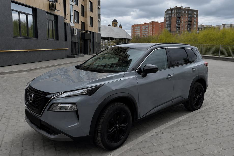 Nissan X-trail T33/Rogue 2022– Integroidut kattokaiteet, mustat OEM (ABS-muovi) Image