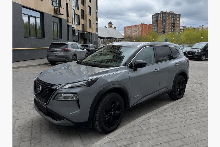 Nissan X-trail T33/Rogue 2022– Integroidut kattokaiteet harmaat OEM (ABS-muovi, pulttikiinnitys) Kuva 2