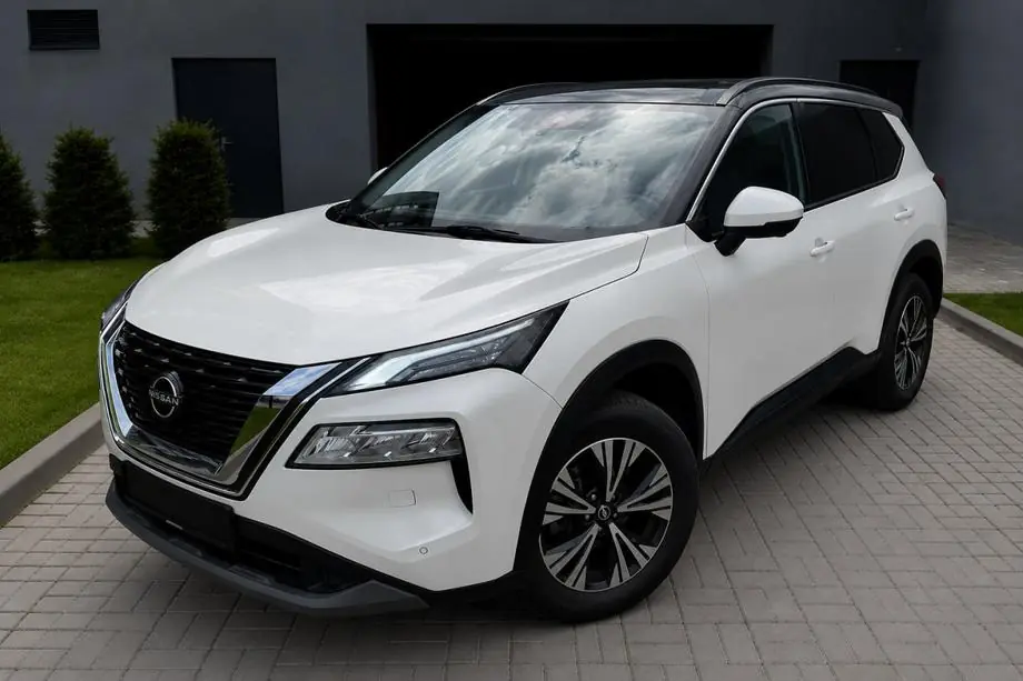 Nissan X-trail T33/Rogue 2022– Integroitu kattokaiteet, musta OEM (ABS-muovi, liima-asennus) Image