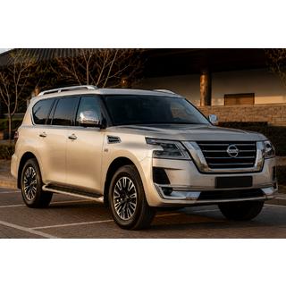 Harmaat kattokaiteet (alumiini) Nissan Armada 2016–2024