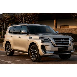 Mustat kattokaiteet (alumiini) Nissan Armada 2016–2024