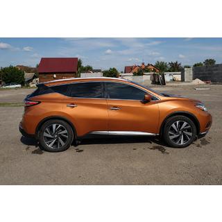 OEM kattokaiteet, harmaat (ABS-muovi, liima-asennus) Nissan Murano 2014– kuva 1