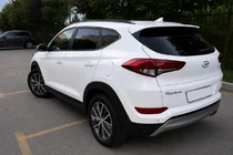 Hyundai Tucson TL 2016–2021 Integroitu kattokaiteet, musta OEM (ABS-muovi, liima-asennus) kuva 3