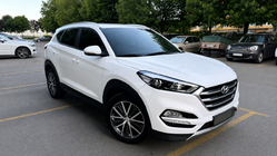 Hyundai Tucson TL 2016–2021 Integroidut kattokaiteet harmaat OEM (ABS-muovi, liimakiinnitys) kuva 2