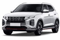 Hyundai Creta 2021– Harmaat OEM-kattokaiteet (alumiini, liima-asennus) kuva 1