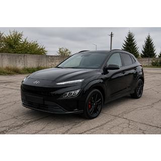 Mustat OEM kattokaiteet (alumiini, liimakiinnitys) Hyundai Kona 2017–2023 kuva 1