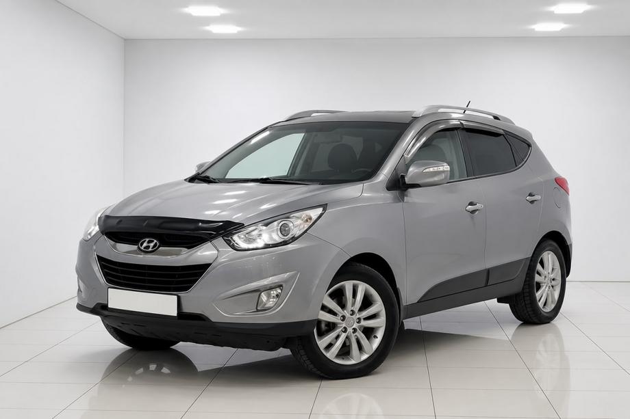 Hyundai IX-35 2010–2015 Harmaat OEM-kattokaiteet (alumiini, liima-asennus) Image